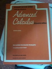 Theory and Problems Of Advanced Calculus By Murray R Spiegel Schaums Outline…
