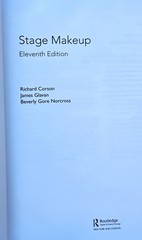 Stage Makeup 11th Edition Hardcover, Corson, Glavan, Gore Norcross, Excellent