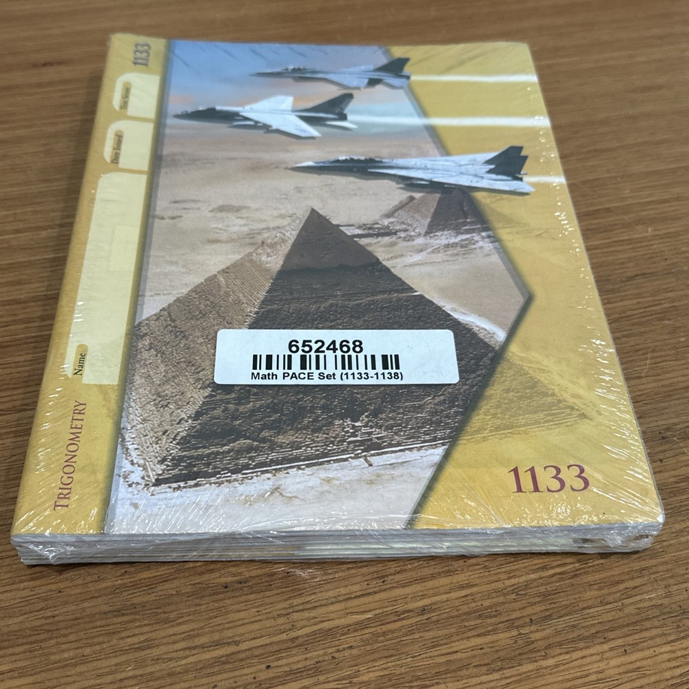 Math Trigonometry PACE Set 1133-1338 School Of Tomorrow UNUSED #652468