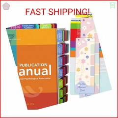 Index Tabs for the APA Publication Manual 7th Edition, Book Tabs of The American