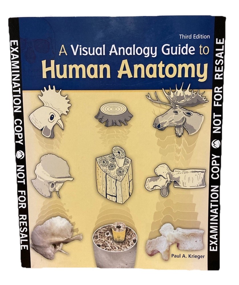A Visual Analogy Guide to Human Anatomy, 3rd Ed. Paul Krieger Exam Copy – GOOD