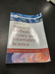 Research Methods in Library and Information Science Seventh 7th Ed Connaway