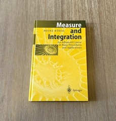 Measure and Integration by Heinz Konig 1997 HC / Vintage / Springer