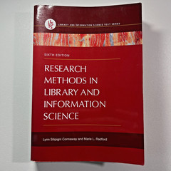 Research Methods in Library and Information Science Connaway Radford Paperback