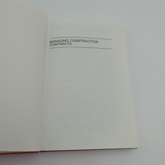 Managing construction contracts ROBERT D. GILBREATH Vtg 1983 Hardcover Textboom