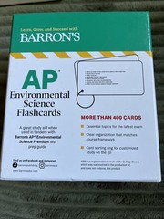 Lot of 3 BARRONS AP Environmental Science Flashcards 4th Edition + US History