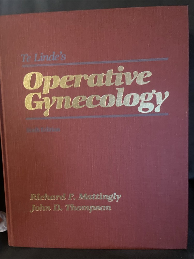 Te Linde’s Operative Gynecology Sixth Edition 1985 Red Cloth Hardcover Reference