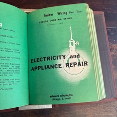Vintage 50s 60s Advance Trades School ATS Electrical Training Binder