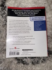 McGraw-Hill’s HVAC Licensing Study Guide by Rex Miller and Mark R. Miller (2007,