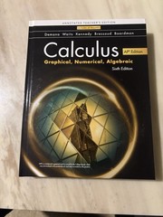 Ap Calculus: Graphical, Numerical, Algebraic Annotated Teacher Edition