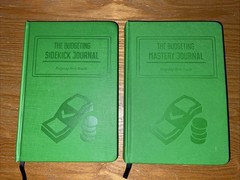 Habit Nest Budgeting Sidekick Journal Vol. 1 &2 Green Habit Trackers Like New