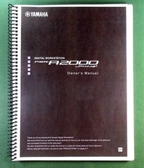 Yamaha PSR-A2000 Instruction Manual: 206 Pages & Protective Covers!