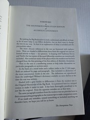 The Anonymous Press Study Edition of Alcoholics HC & Alcoholics Anon Self Help