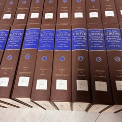 New Grove Dictionary Of Music And Musicians Stanley Sadie 20 Vol HB 1980 ExLib