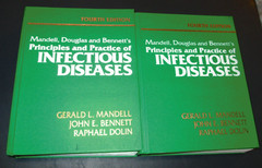 Principles and Practice of Infectious Disease Mandell 1995 Set x 2 volumes VG+