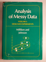1984 Analysis of Messy Data Volume 1 Designed Experiments Milliken Johnson Book