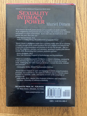 Sexuality, Intimacy, Power by Muriel Dimen. Analytic Press. 2003. Good+