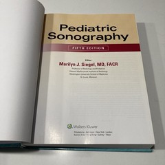 Pediatric Sonography Fifth Edition by Marilyn J. Siegel, MD Hardcover w/ Code 5e