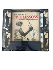 Ben Hogan Five Lessons Book Box Set + 12 NOS Hogan 392 Golf Balls Complete Rare