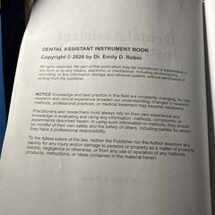 Dental Assistant Instrument Book.Your All In One Illustrated Dental Instruments