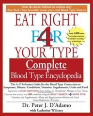 Eat Right for 4 Your Type: Complete Blood Type Encyclopedia – VERY GOOD