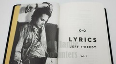 New Lyrics Jeff Tweedy Vol. 1 dBpm First Edition Hardcover Book Wilco