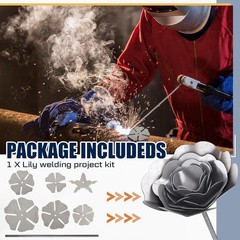 Zonon 3D Rose Flower Welding Practice Kit for Beginners DIY 201 Stainless Steel