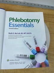 Phlebotomy Essentials 7th Edition Ruth E McCall Paperback 2020 Wolters Kluwer