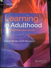 Learning in Adulthood 4th Edition Merriam | Like New | No Writing or Highlights