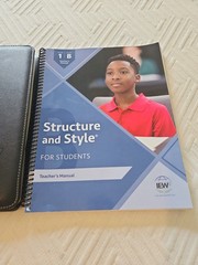 IEW Structure and Style Disc And Teacher’s Manual Year 1 Level B