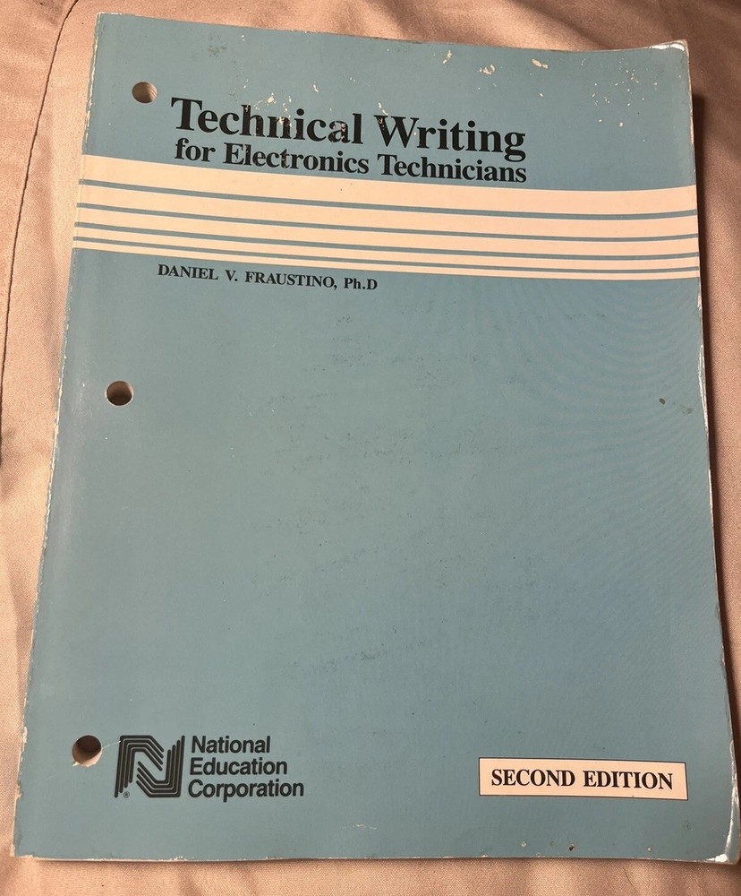 Technical Writings For Electronic Technicians Book 1988 National Education Corp.