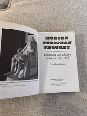 Modern European Thought by Baumer, F. Paperback / softback Book The Fast Free