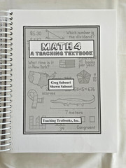 Math 4: A Teaching Textbook by Greg & Shawn Sabouri, 2008 Spiral Bound PB