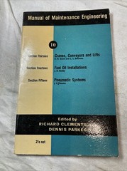 Book Manual of Maintenance Engineering Crane Conveyors Lifts Fuel Oil Pneumatic
