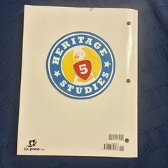 BJU Heritage Studies 5 Student Activities Manual – Activity Workbook 4th Ed Gr 5