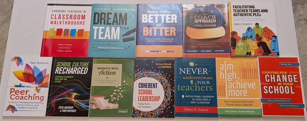 ASCD School Leadership & Teacher Development Book Lot Set of 12