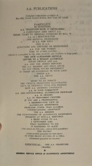 Alcoholics Anonymous HCDJ Third Edition 1983 Many Inscriptions & Hospital Insert