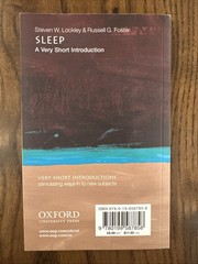 SLEEP A Very Short Introduction – Paperback – Lockley & Foster NEW