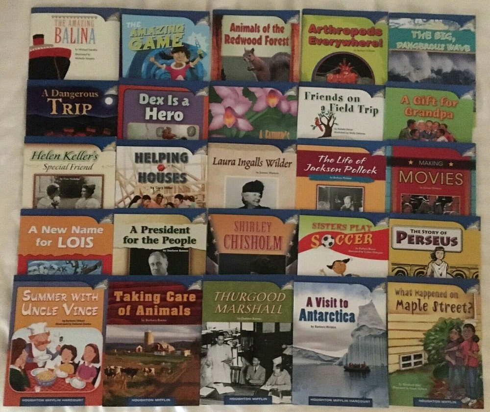 Lot Set of 25 PB Books 4th Grade Leveled Readers Homeschool Journeys HMH Reading