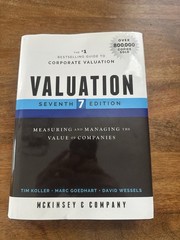 Valuation : Measuring and Managing the Value of Companies by Tim Koller, 2020