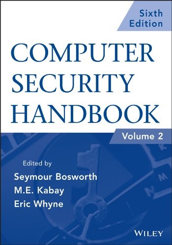 COMPUTER SECURITY HANDBOOK (VOLUME 2) By Seymour Bosworth & Michel E. Kabay Mint
