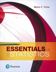 Essentials of Statistics Paperback Mario Triola