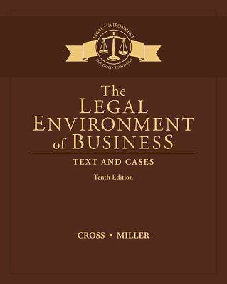 The Legal Environment of Business: Text – Hardcover, by Cross Frank B. – Good