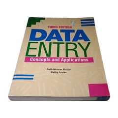 Data Entry 3rd Edition: 1996 Concepts and Applications
