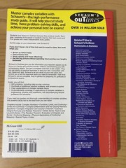 Schaum’s Outline Complex Variables by Murray R. Spiegel