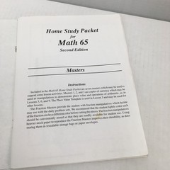 Saxon 65 Math Set 6/5: Textbook Answer Key Test Forms; 2nd Edition; Homeschool