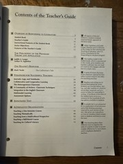 Responding To Literature Blue Level Teacher’s Guide (McDougal, Littell)