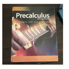 Key Curriculum Press Precalculus w/ Trigonometry Concepts & Applications HC 2012