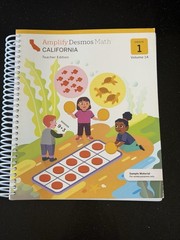 Amplify Desmos Math Grade 1 Teacher Edition Vol 1A California NEW