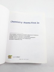 OpenStax UCONN Chemistry Atoms First 2nd Edition Hardcover 2019 Color Version